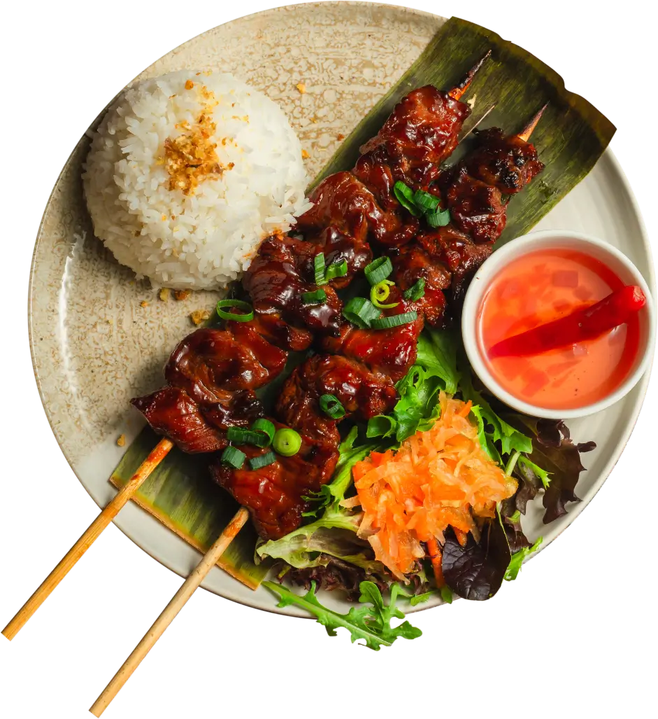 Beef Tapa Skewer Plate